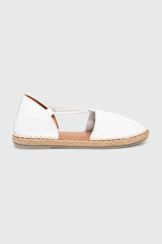 Kožené espadrilky Answear.LAB přírodní kůže bílá 10153/Carla.HWK