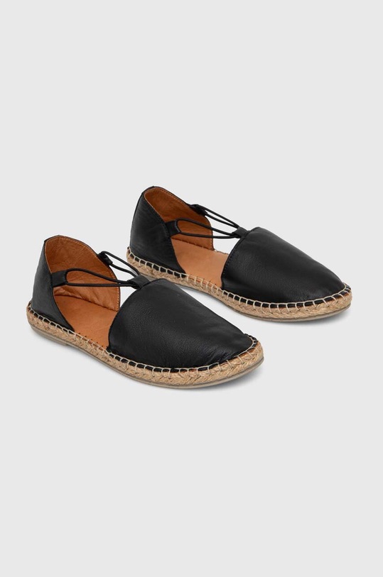Obuwie Answear Lab espadryle skórzane 10153/Carla.HWK czarny