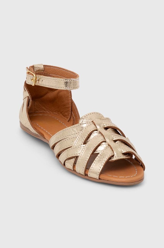 Δερμάτινα σανδάλια Answear.LAB SR24495.HWK χρυσαφί WW24
