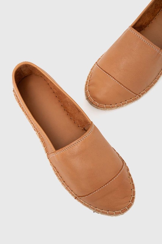 Answear.LAB espadryle skórzane brązowy Alba.HWK