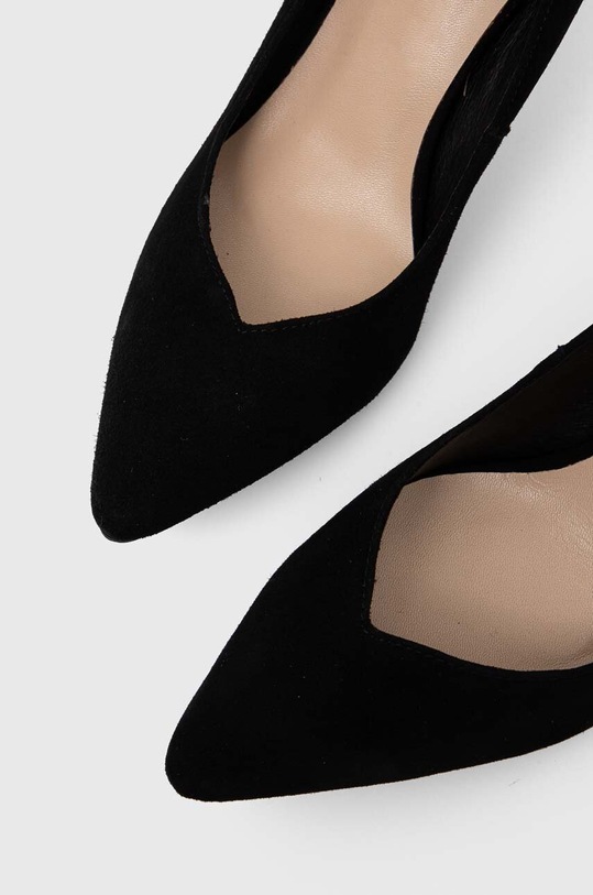 Semišové lodičky Answear.LAB černá SS19001.HWK
