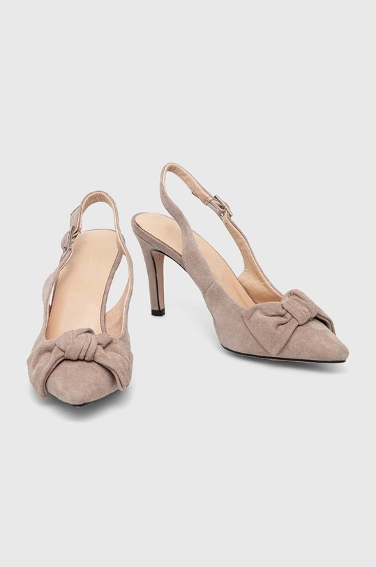 Answear.LAB szpilki zamszowe SS19006.HWK szary WW24