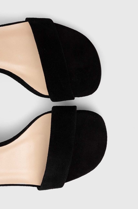 Answear Lab sandale din piele intoarsa negru SS19042.HWK