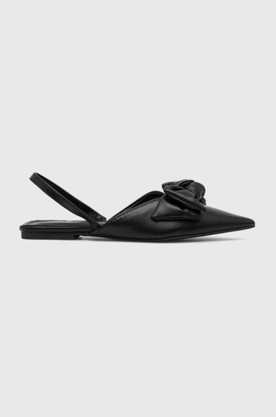 Answear Lab baleriny odkryta pięta czarny A77.09.pjs