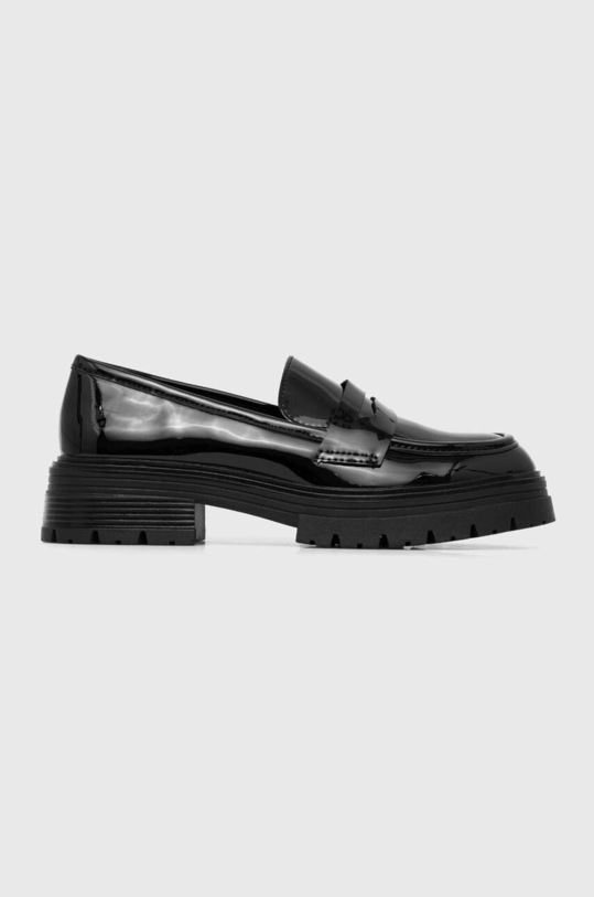 Answear Lab mocasini imitatie de piele lacuita negru yl100.ih