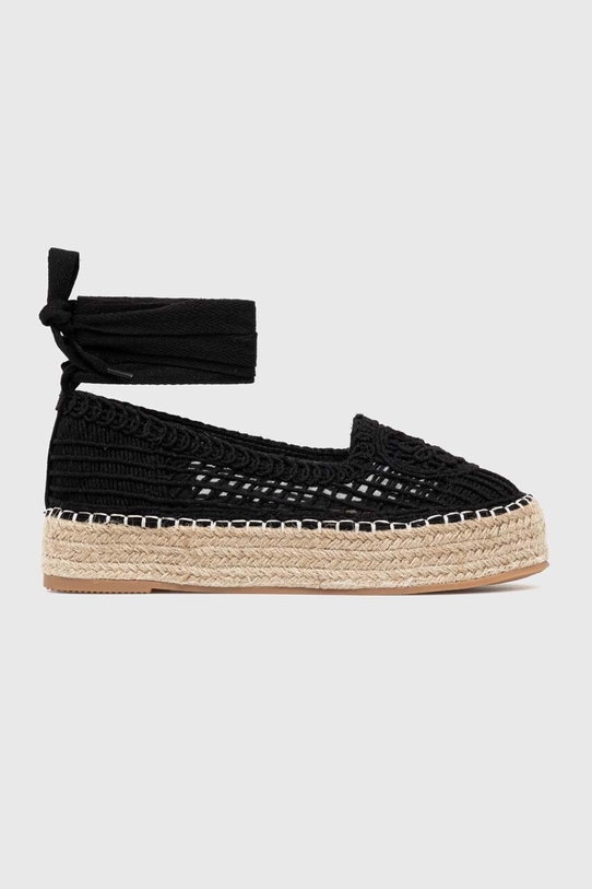 Answear Lab espadryle platforma czarny 2261.HWK