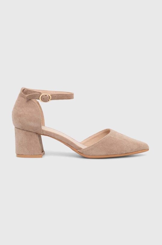 Answear Lab czółenka 5-8 cm beżowy J75.IKK