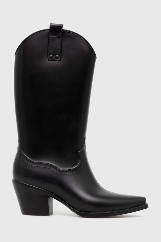 Answear Lab stivali di gomma lucido nero 4113.cdb