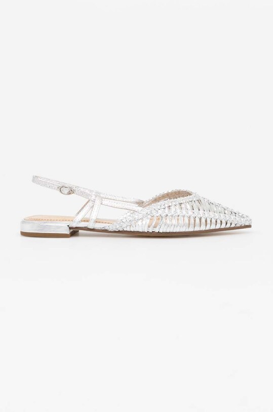 Answear Lab balerini imitatie de piele argintiu 4135.ih