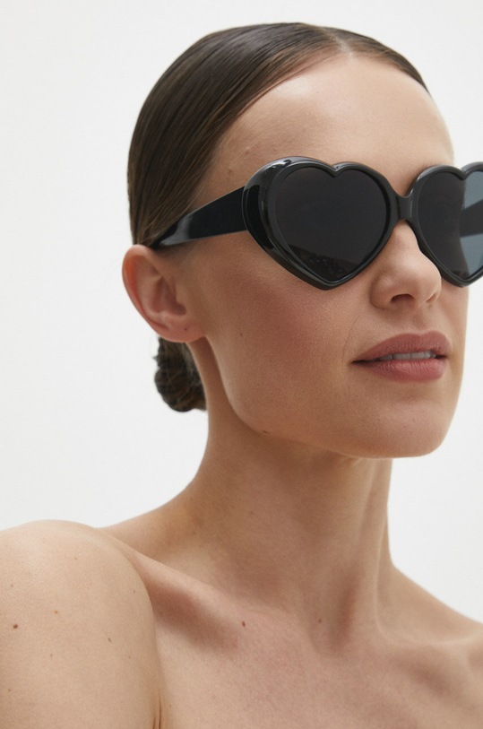 Answear Lab okulary przeciwsłoneczne jednolita czarny 26357.fh