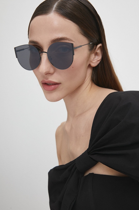 Answear Lab okulary przeciwsłoneczne jednolita czarny sy9231.fh
