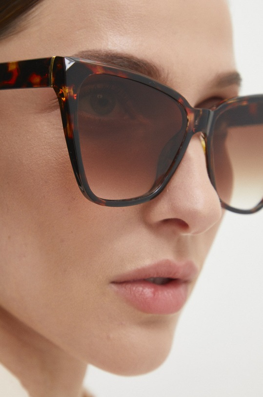Answear Lab okulary przeciwsłoneczne 9327.fh brązowy
