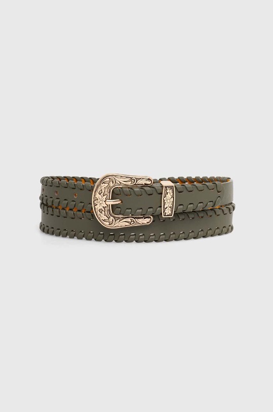 Answear Lab pasek skórzany imitacja skóry licowej zielony b32671.fd