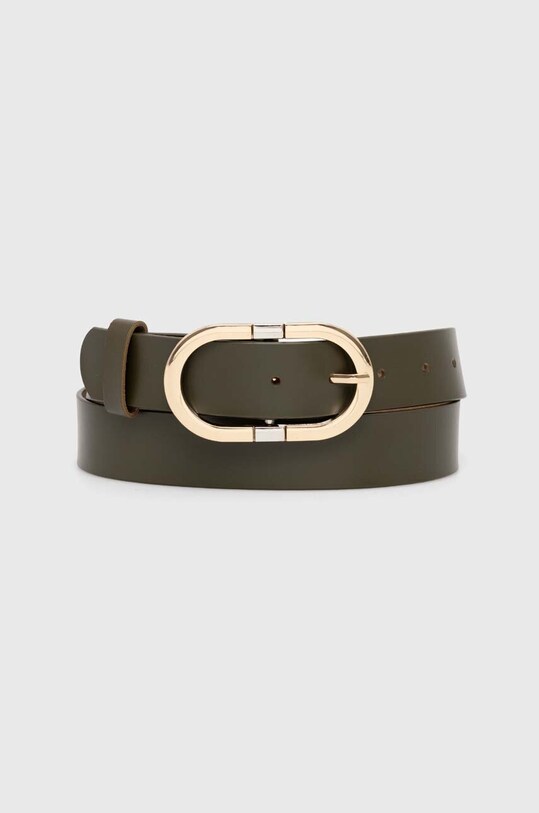 Answear Lab curea de piele verde b32669.fkk