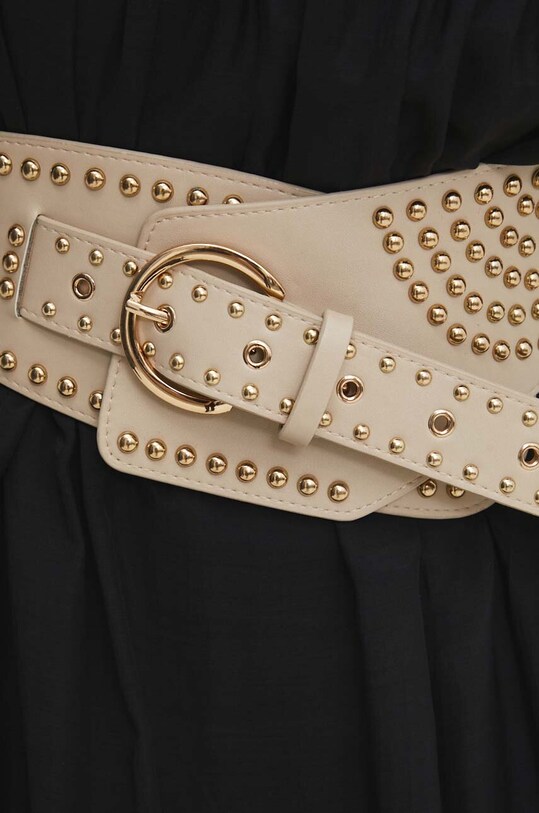 Answear Lab curea de piele bej 4299..cdb