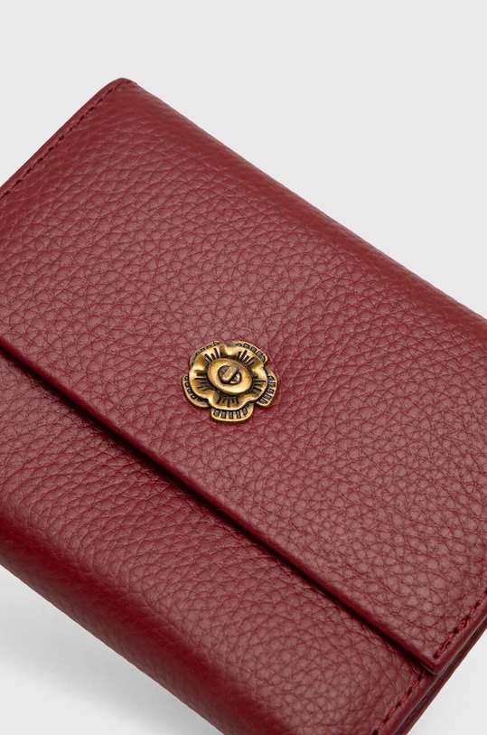 Akcesoria Answear Lab portfel skórzany 4090.cdb bordowy