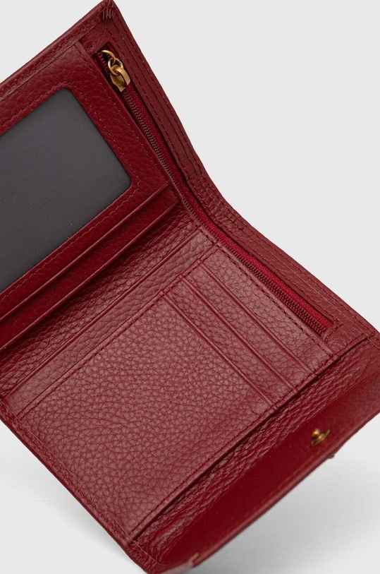 Answear Lab portfel skórzany bordowy 4090.cdb