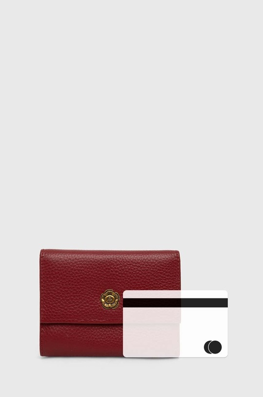 Answear Lab portfel skórzany 4090.cdb bordowy