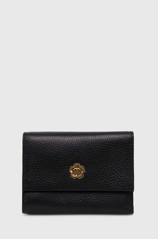 Answear Lab portfel skórzany imitacja skóry licowej czarny 4090.cdb