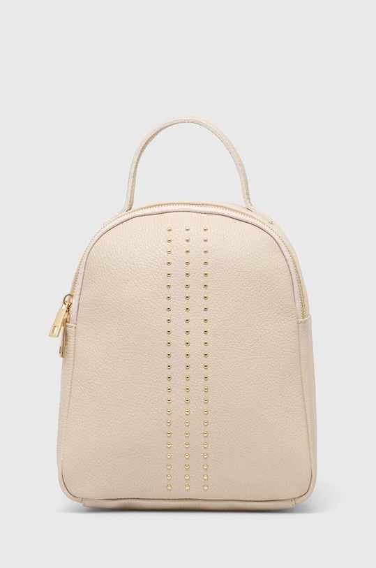 Answear Lab plecak skórzany skóra licowa beżowy 2460211.hh