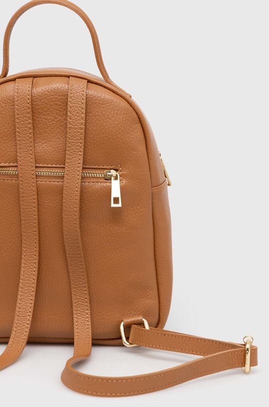 Akcesoria Answear Lab plecak skórzany 2460211.hh brązowy