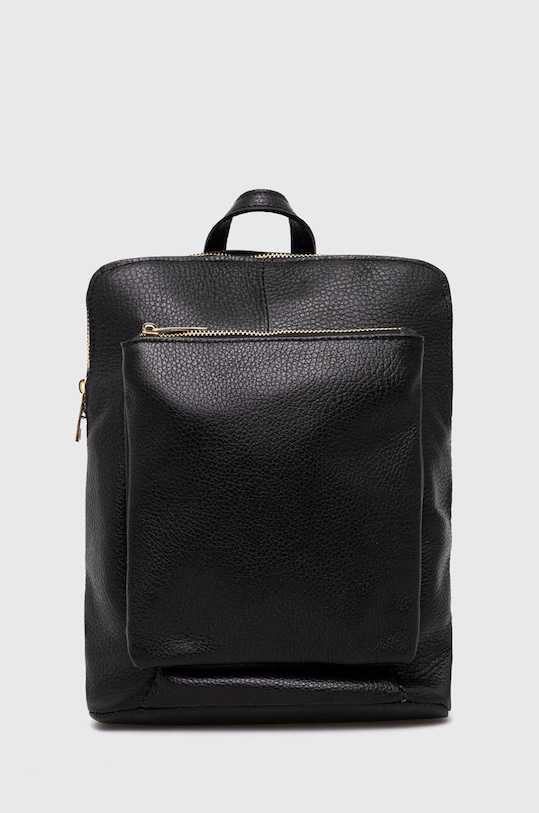 Answear Lab plecak skórzany skóra licowa czarny 1001.id