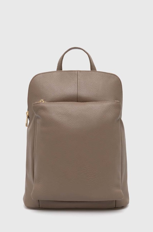 Answear Lab plecak skórzany skóra licowa beżowy 812.ikk