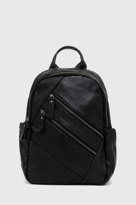 Answear Lab ghiozdan de piele uni negru 4237.cdb