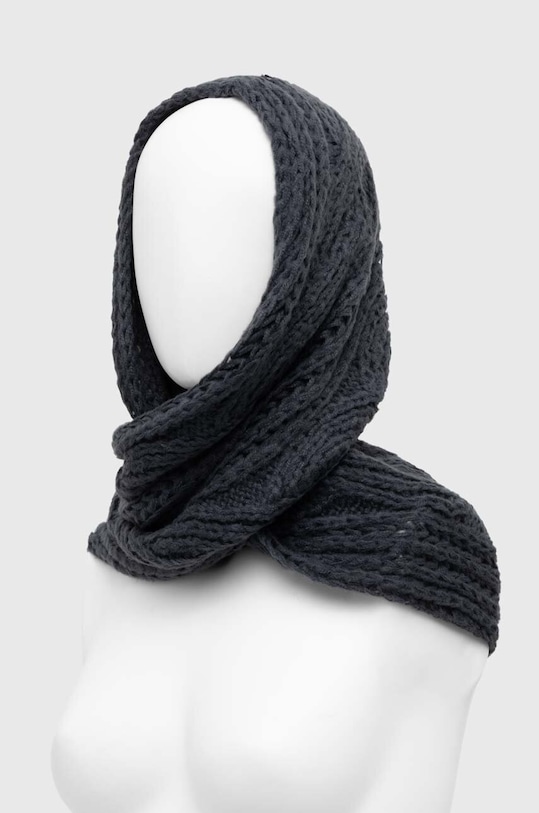 Μπαλακλάβα Answear.LAB πλεκτό ύφασμα γκρί CD3391.HWK