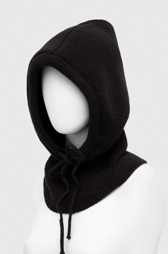 Answear Lab komin z domieszką wełny dzianina czarny h29122.FW