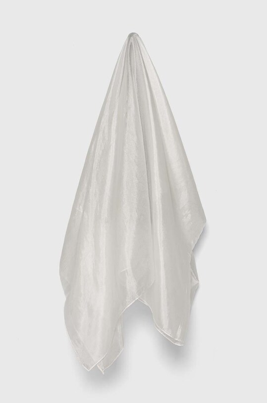 Шелковая шаль Answear Lab шёлк белый grandscarf.FKK