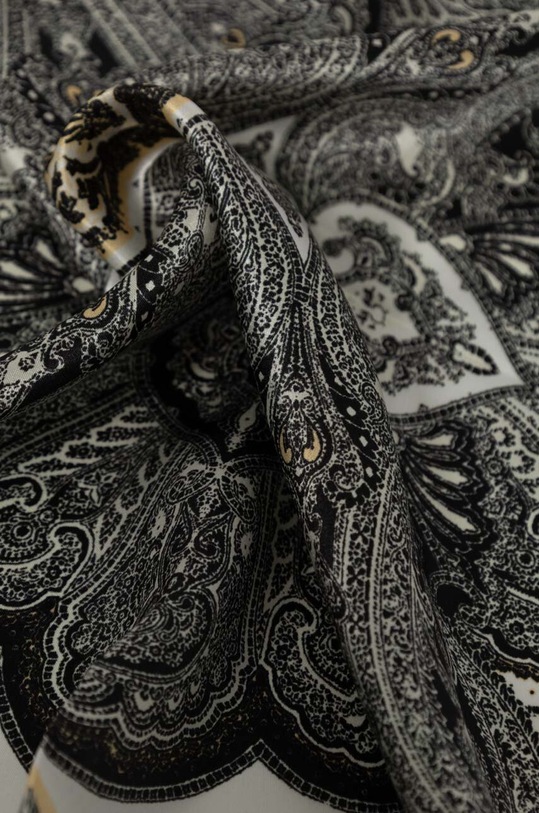 Accesorii Answear Lab esarfa de matase smol.fh negru