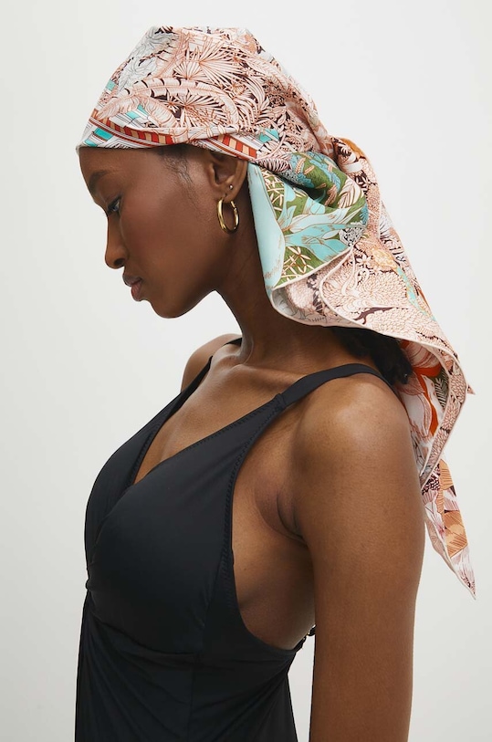 Answear Lab apaszka jedwabna tkanina multicolor 20159.cdb
