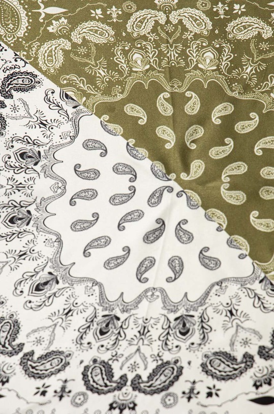 Answear Lab apaszka jedwabna 4053.cdb zielony WW24