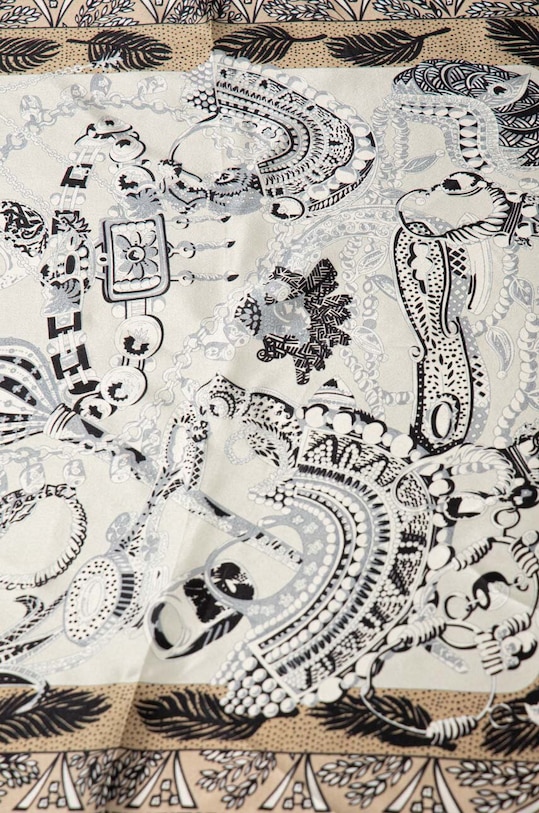 Hedvábný kapesníček Answear.LAB 4060.cdb béžová WW24