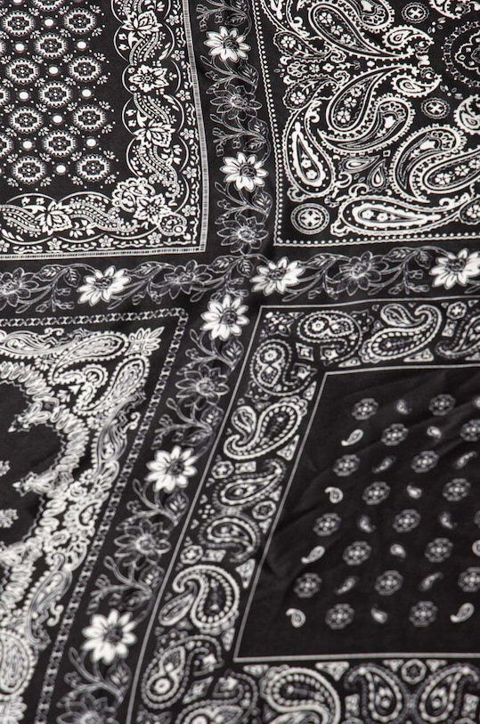 Answear Lab eșarfă de mătase 4062.cdb negru WW24