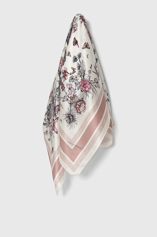 Answear Lab apaszka jedwabna tkanina różowy 4065.cdb