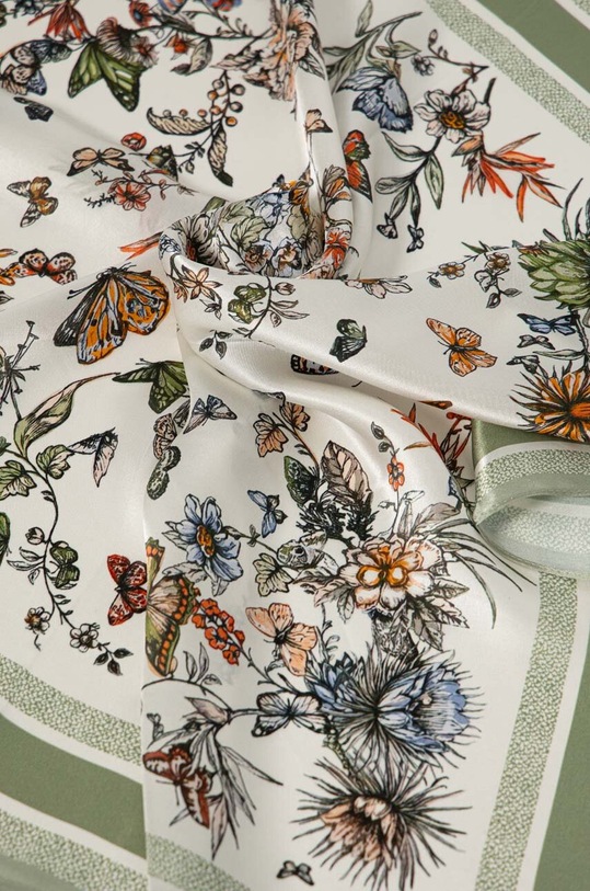 Doplňky Hedvábný kapesníček Answear.LAB 4066.cdb zelená