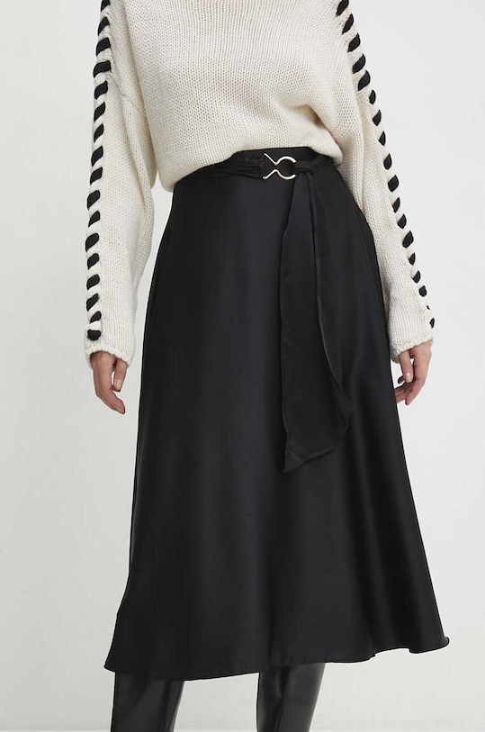 Sukně Answear.LAB midi černá 4368.TKK