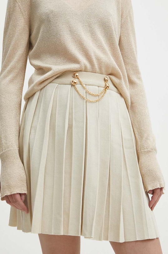 Answear Lab spódnica rozkloszowany beżowy tc1475.IKK