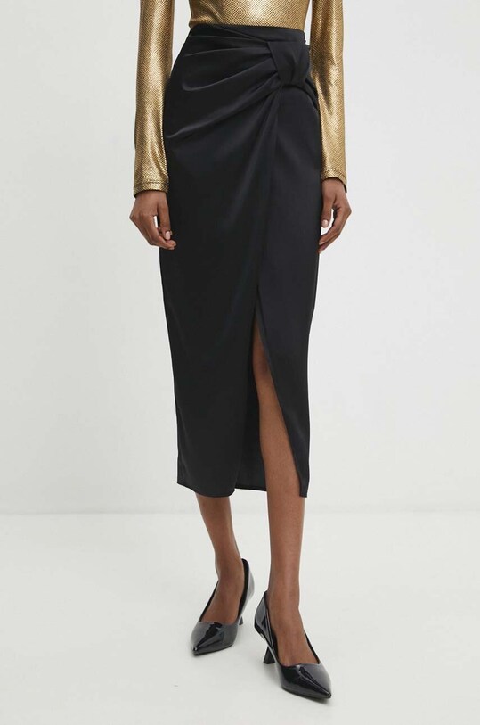 Answear Lab fusta uni negru 2985.TKK