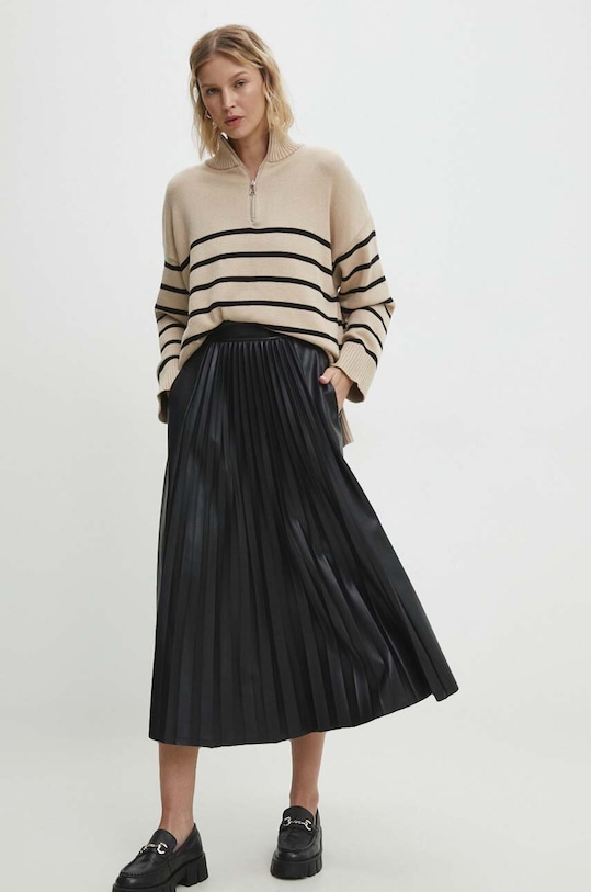 Sukně Answear.LAB midi černá 2289.IKK