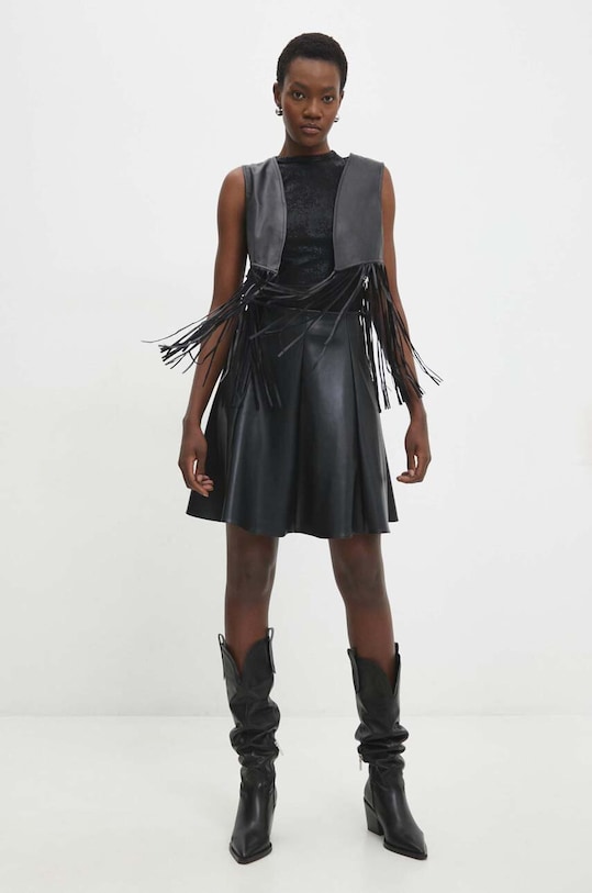 Answear Lab spódnica 4525.TWK czarny WW24