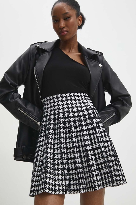 Answear Lab spódnica wzorzyste czarny 9110.fh