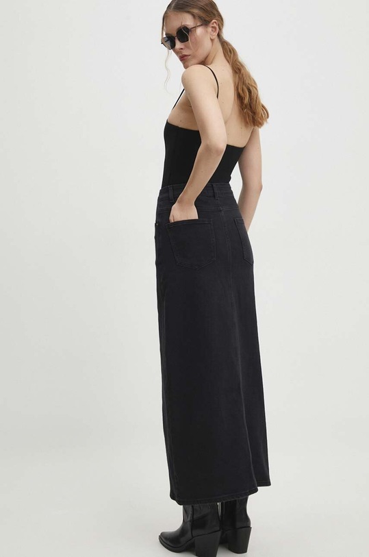 Odzież Answear Lab spódnica jeansowa mg.285a.FKK czarny