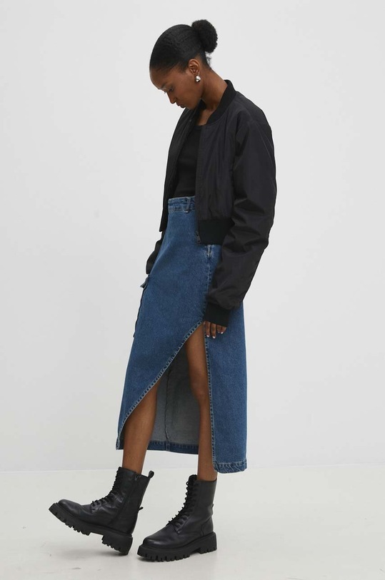 Answear Lab spódnica jeansowa 2054.th niebieski WW24