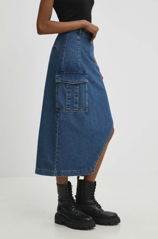 Answear Lab spódnica jeansowa niebieski 2054.th