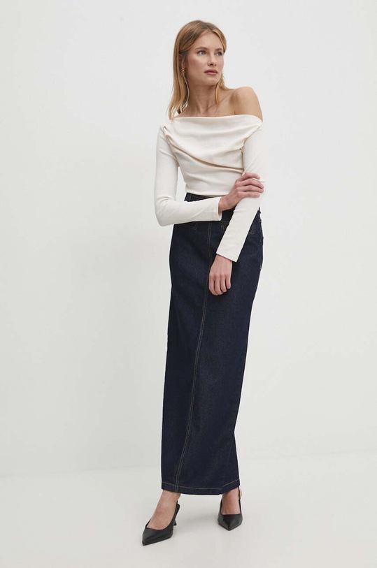 Answear.LAB farmer szoknya 19477.tjs sötétkék WW24