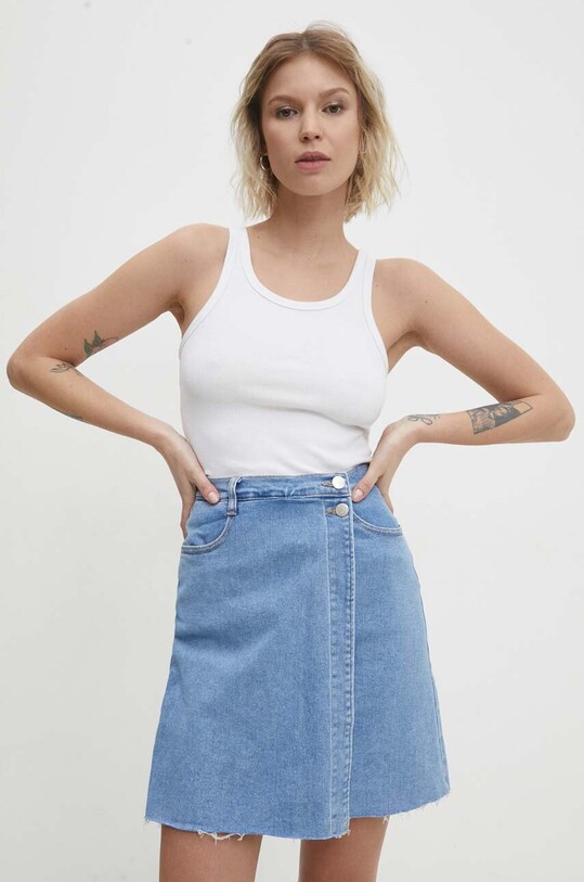 Answear Lab fustă din denim albastru RD2169.hh