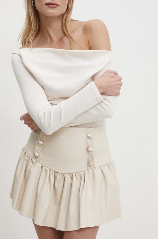 Спідниця Answear.LAB casual бежевий A6103.HWK